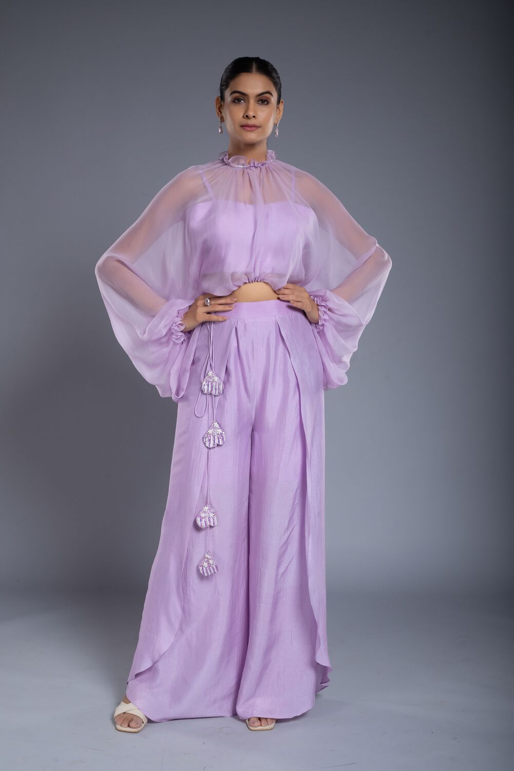 Conjunto palazzo lavanda
