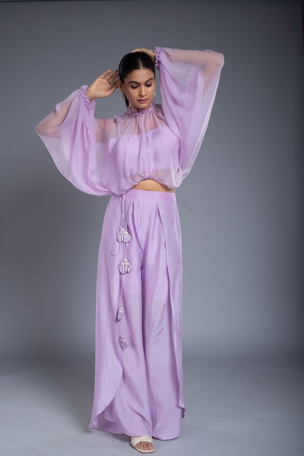 Conjunto palazzo lavanda
