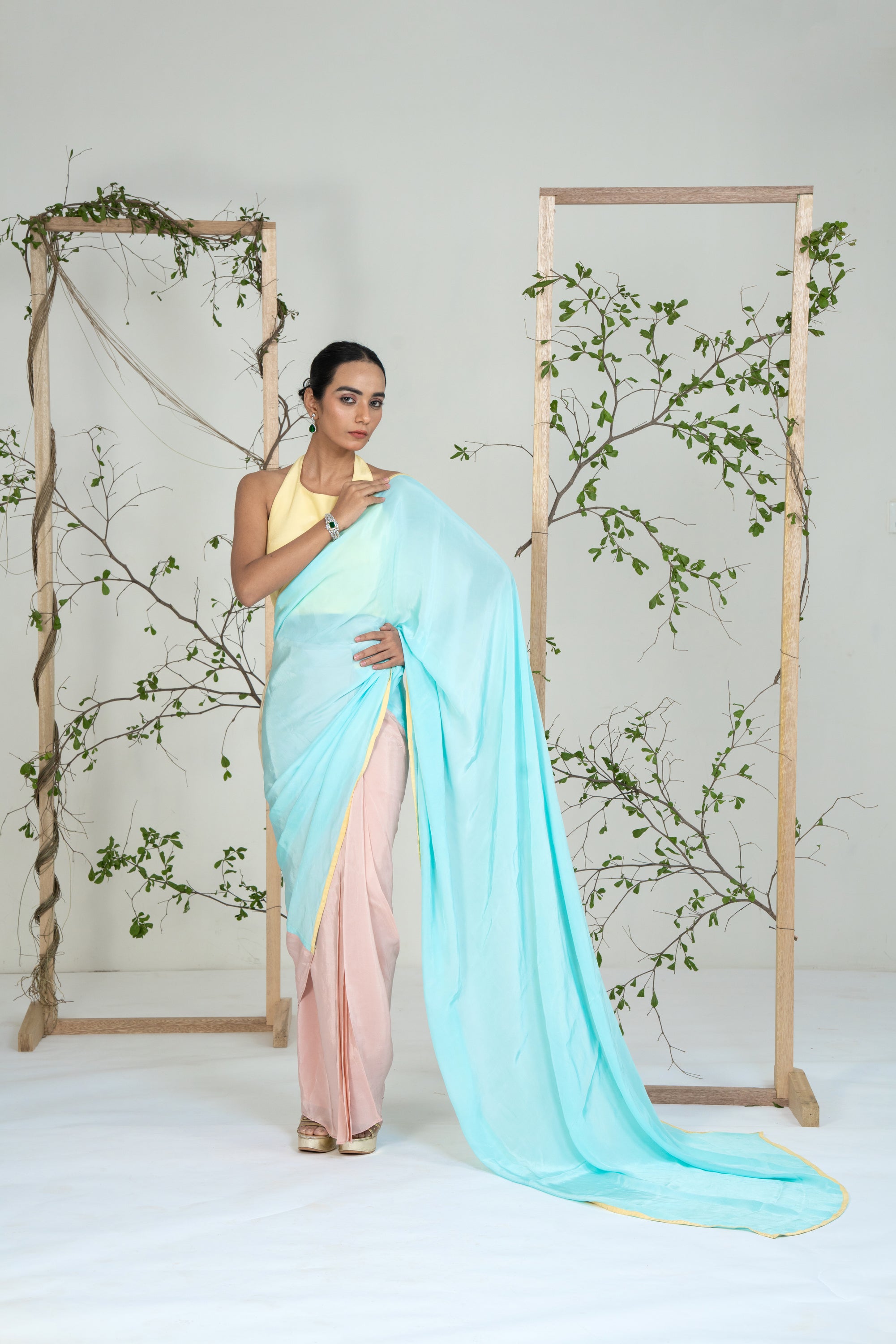 Buttercup Breeze Saree