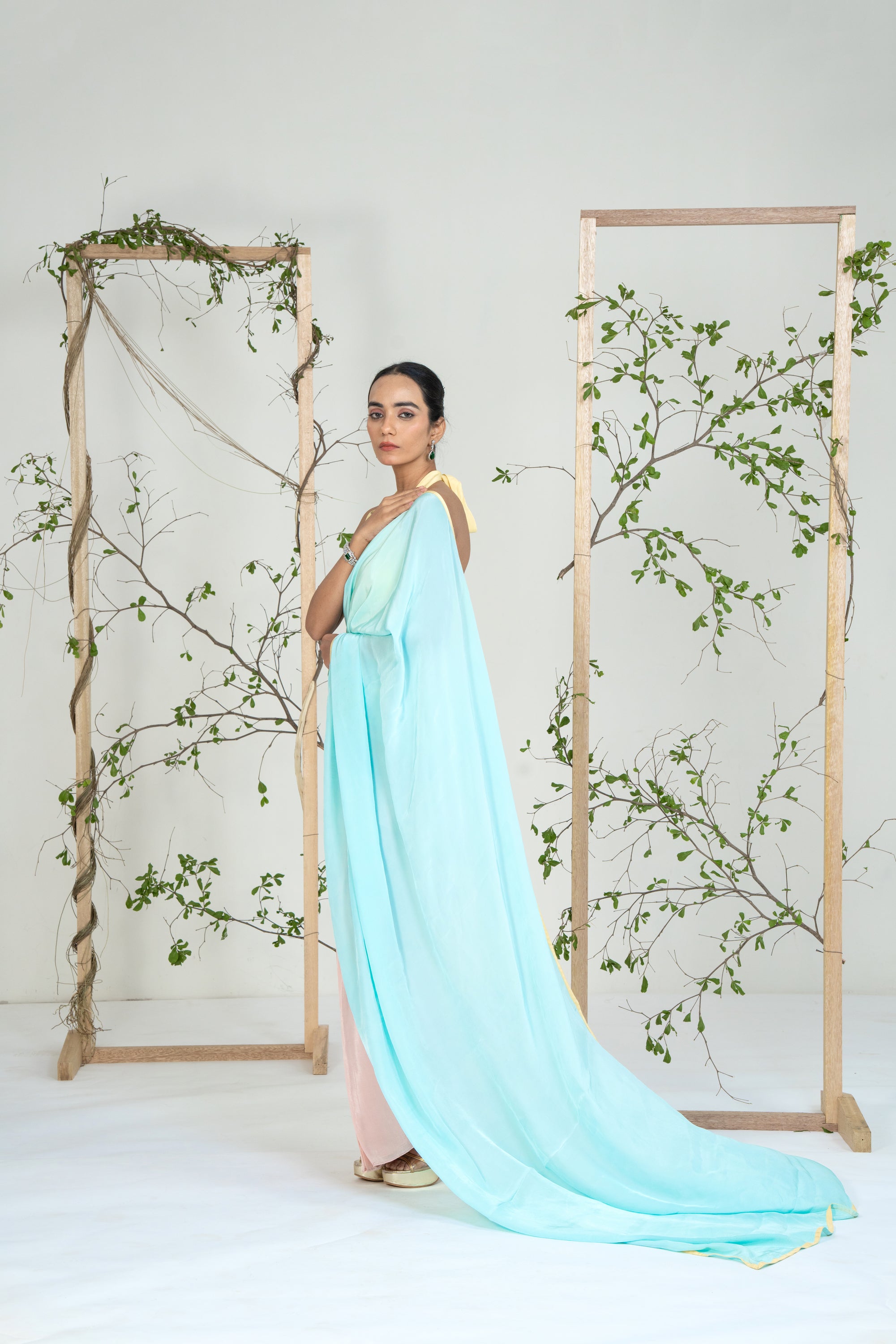 Buttercup Breeze Saree