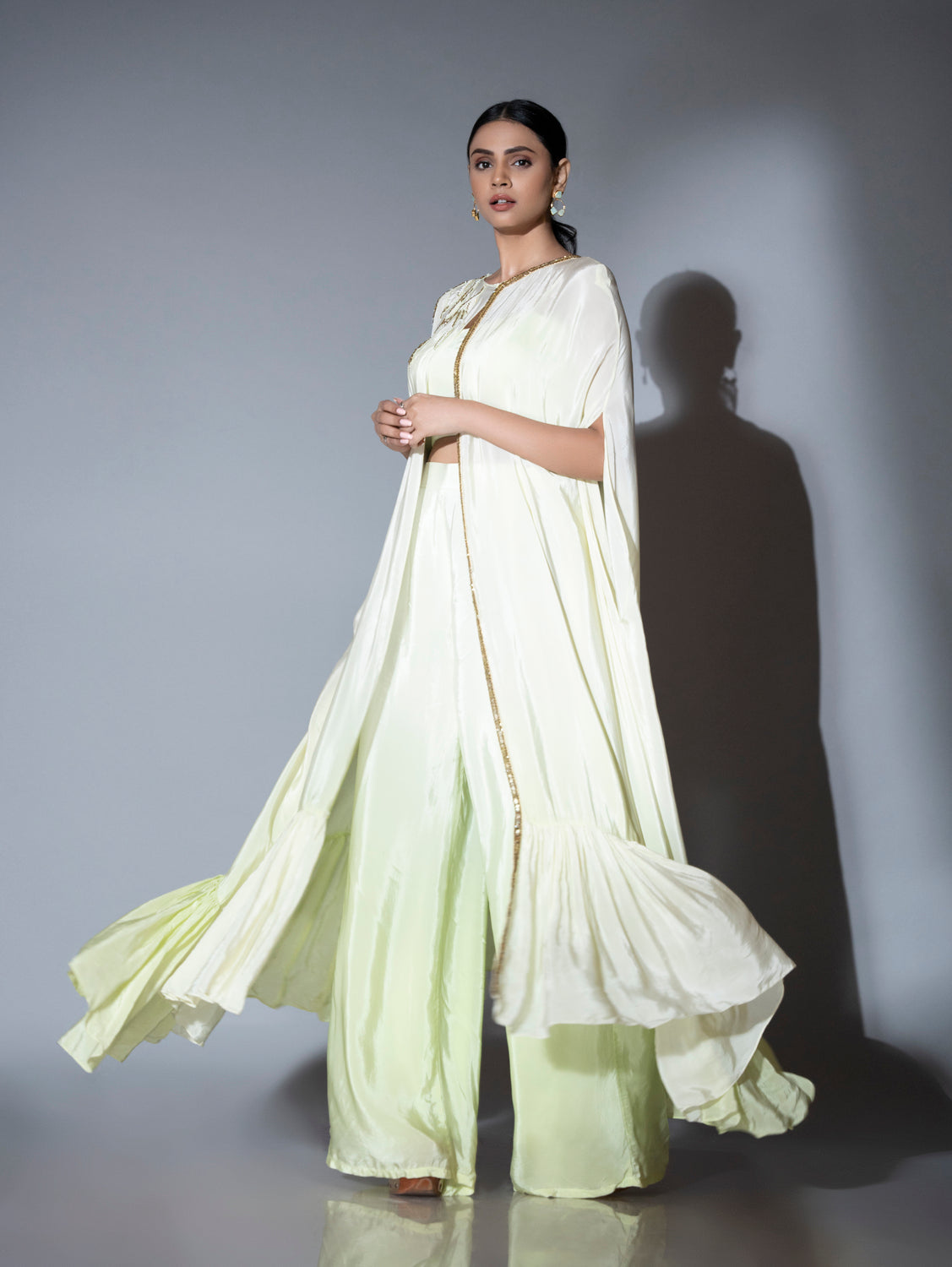 Pista Green Kaftan Trio