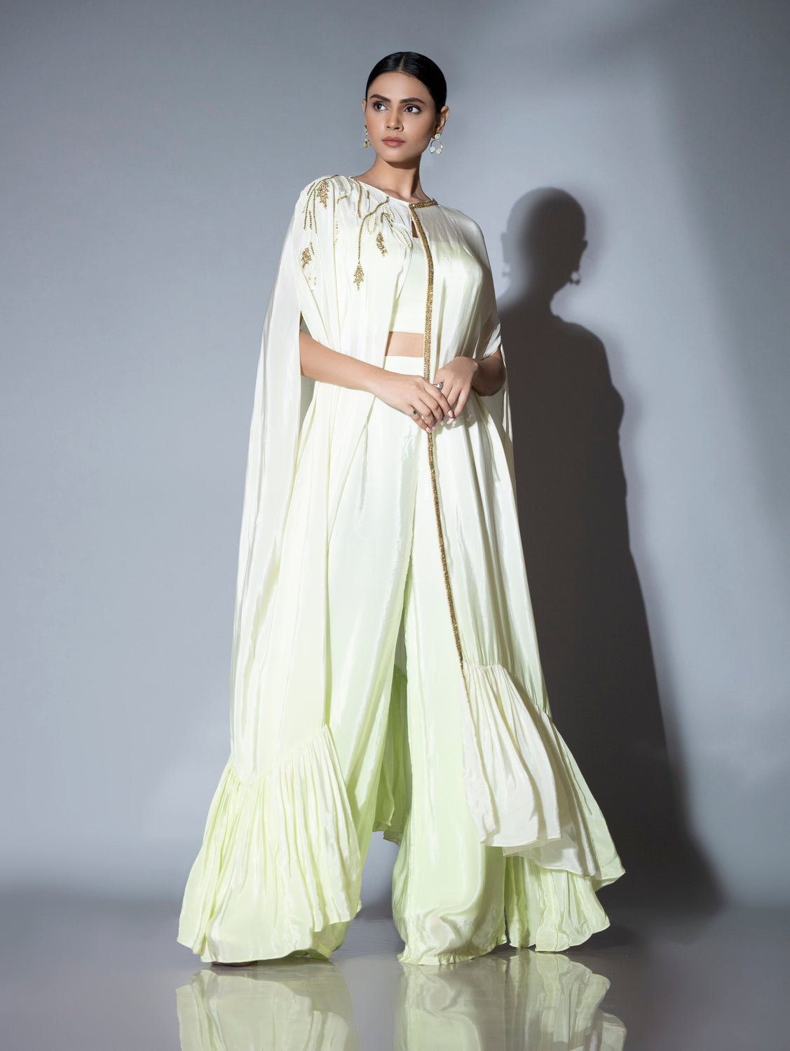 Pista Green Kaftan Trio