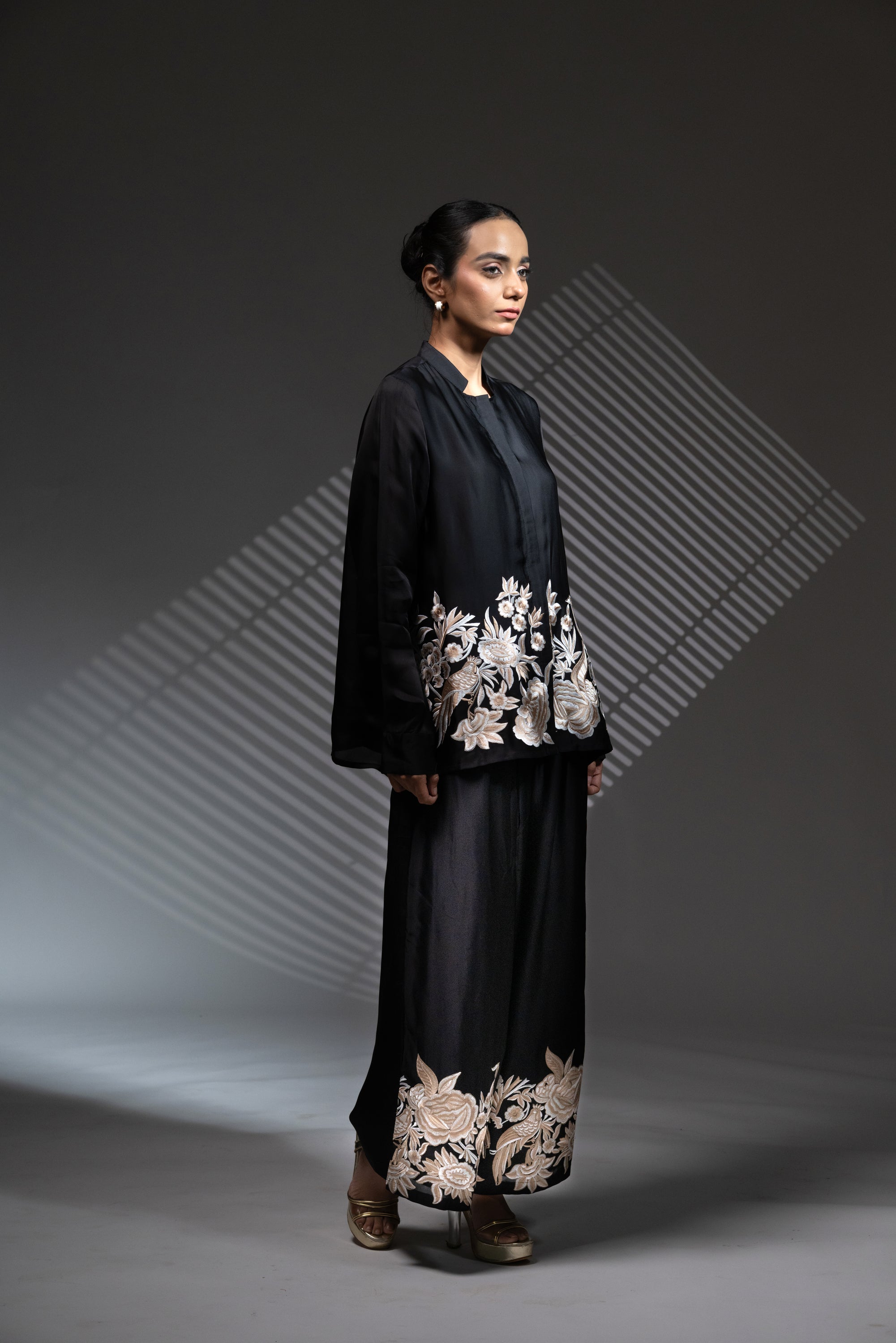 Black Thread Work Co-ord Set