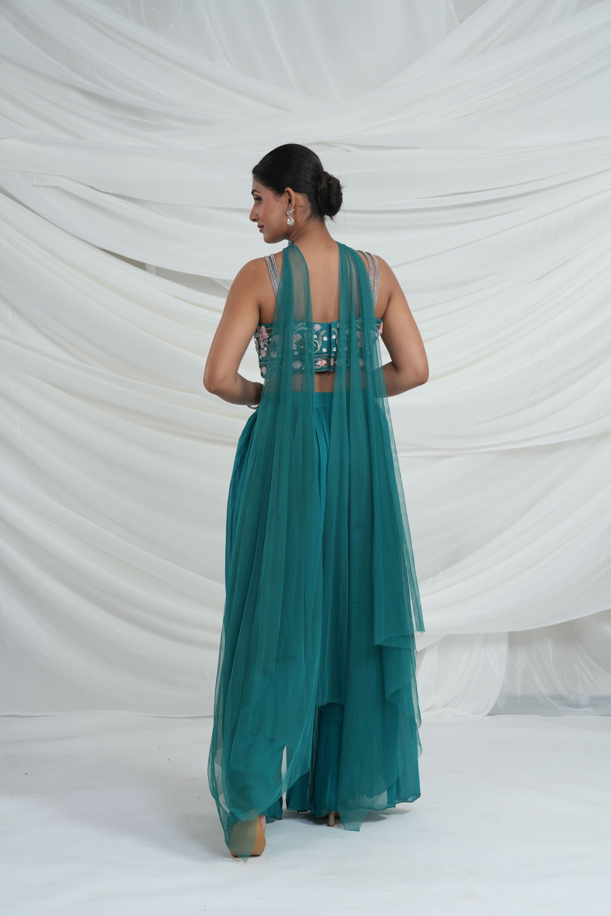Sea Green Palazzo Set