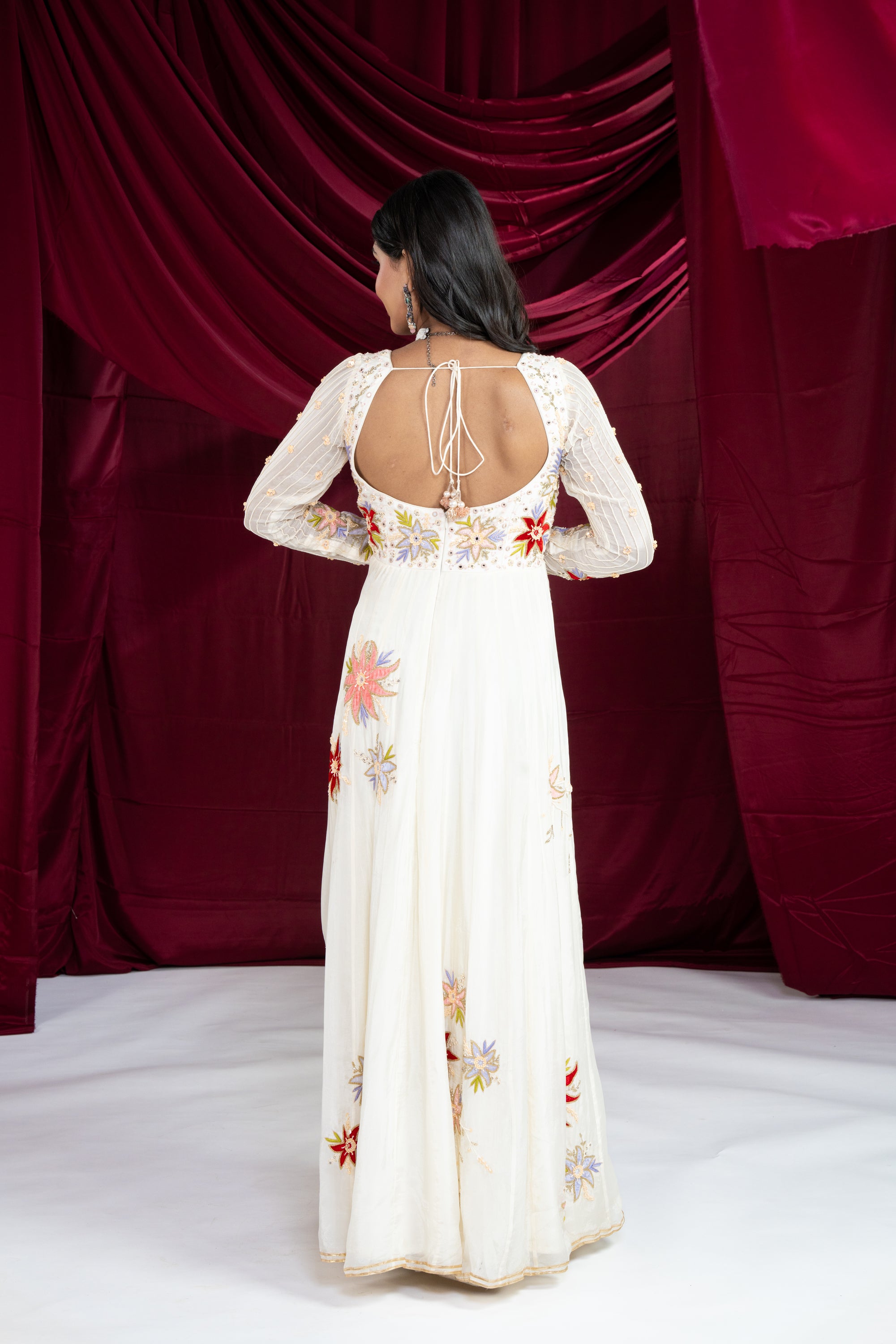 Shahi Safed Anarkali