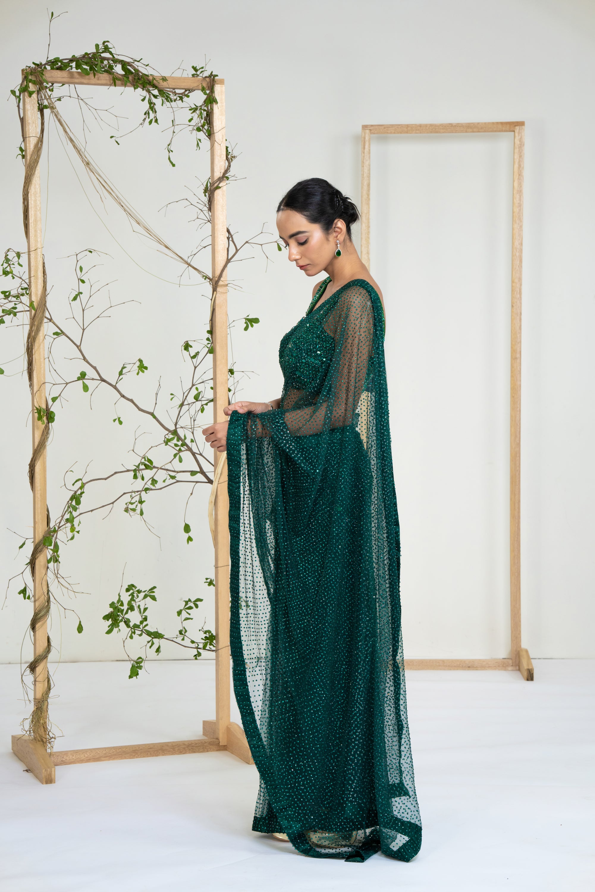 Emerald Mist Saree