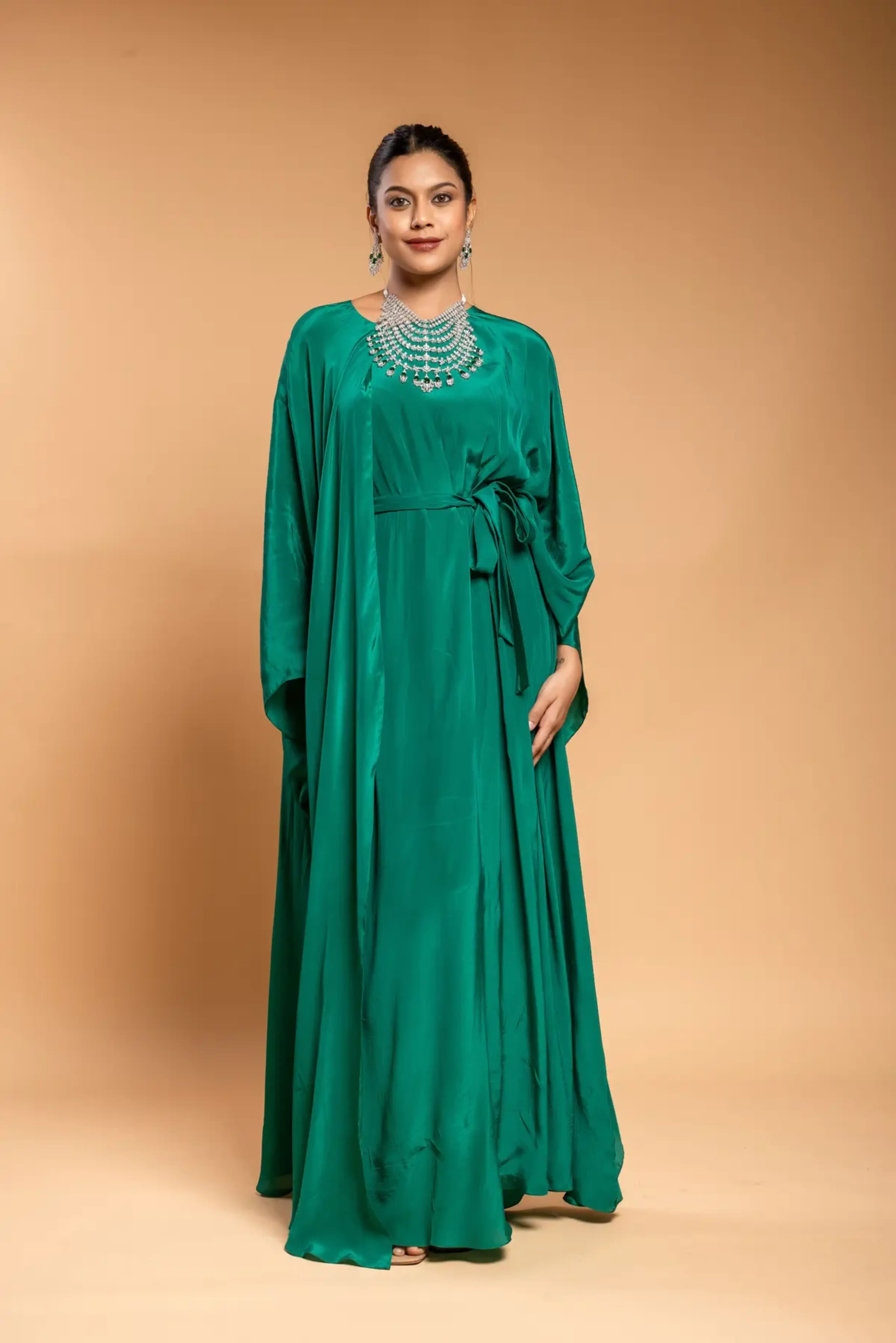 Green Kaftan Drape