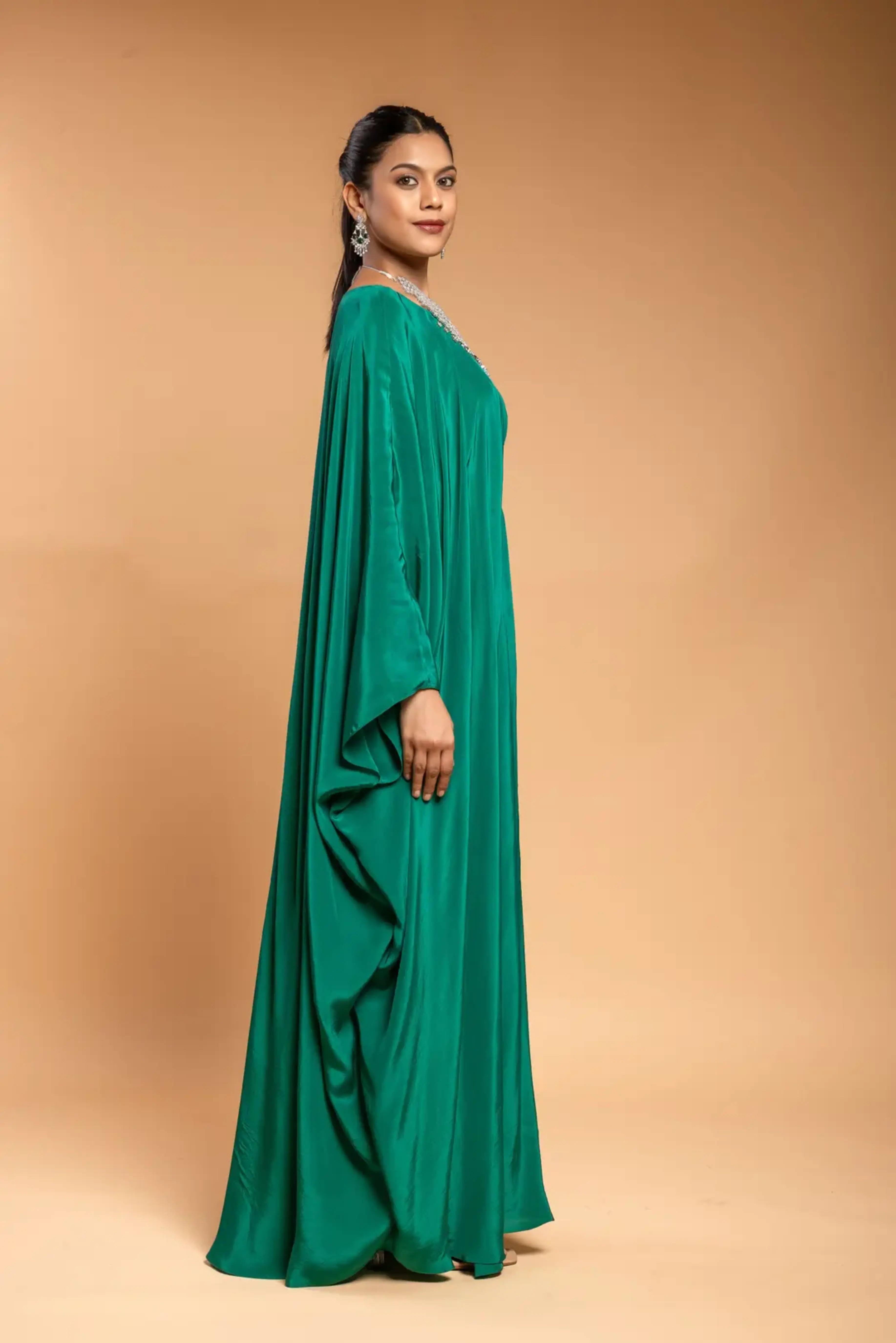 Green Kaftan Drape