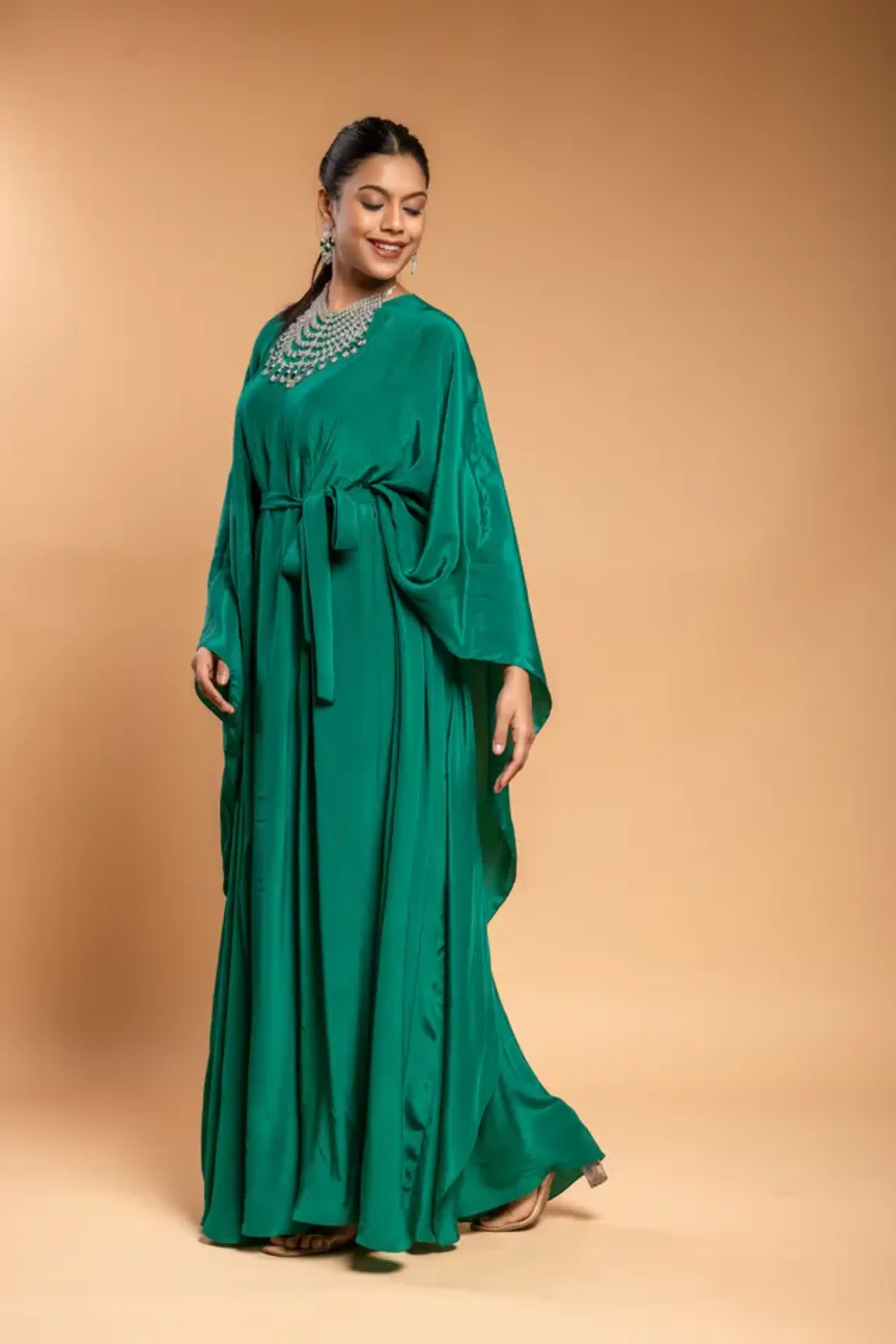 Green Kaftan Drape