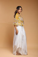 Floral Embroidered Harem Drape