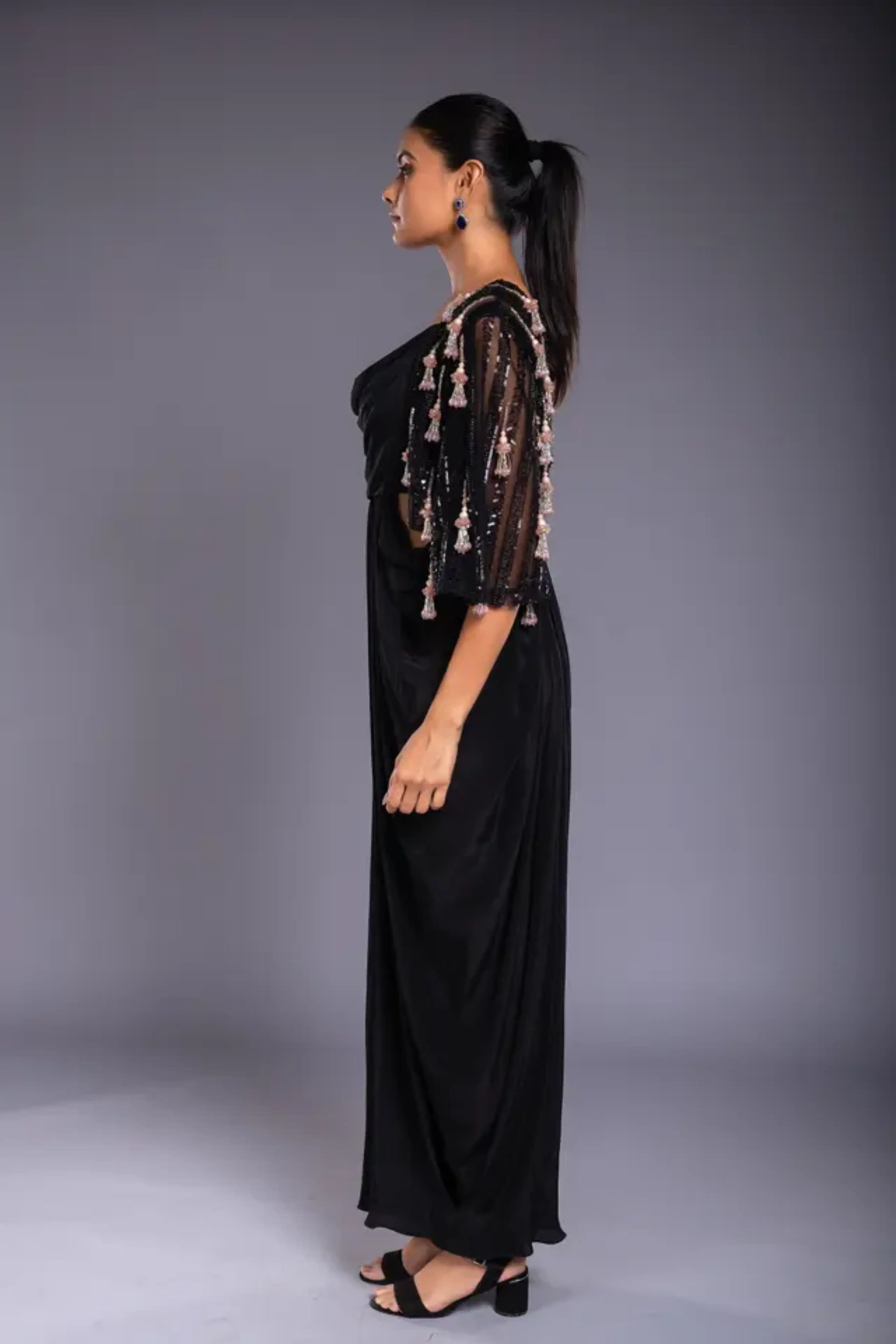 Maillot une pièce noir de jais