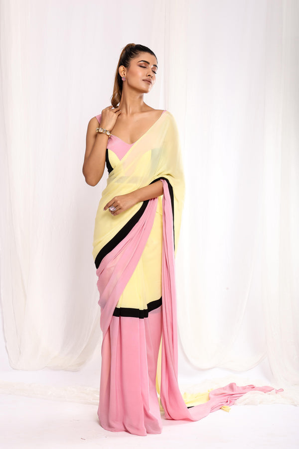Blush & Buttercup Dawn Saree