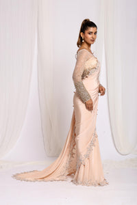 Luxe Bloom Water Gold Saree