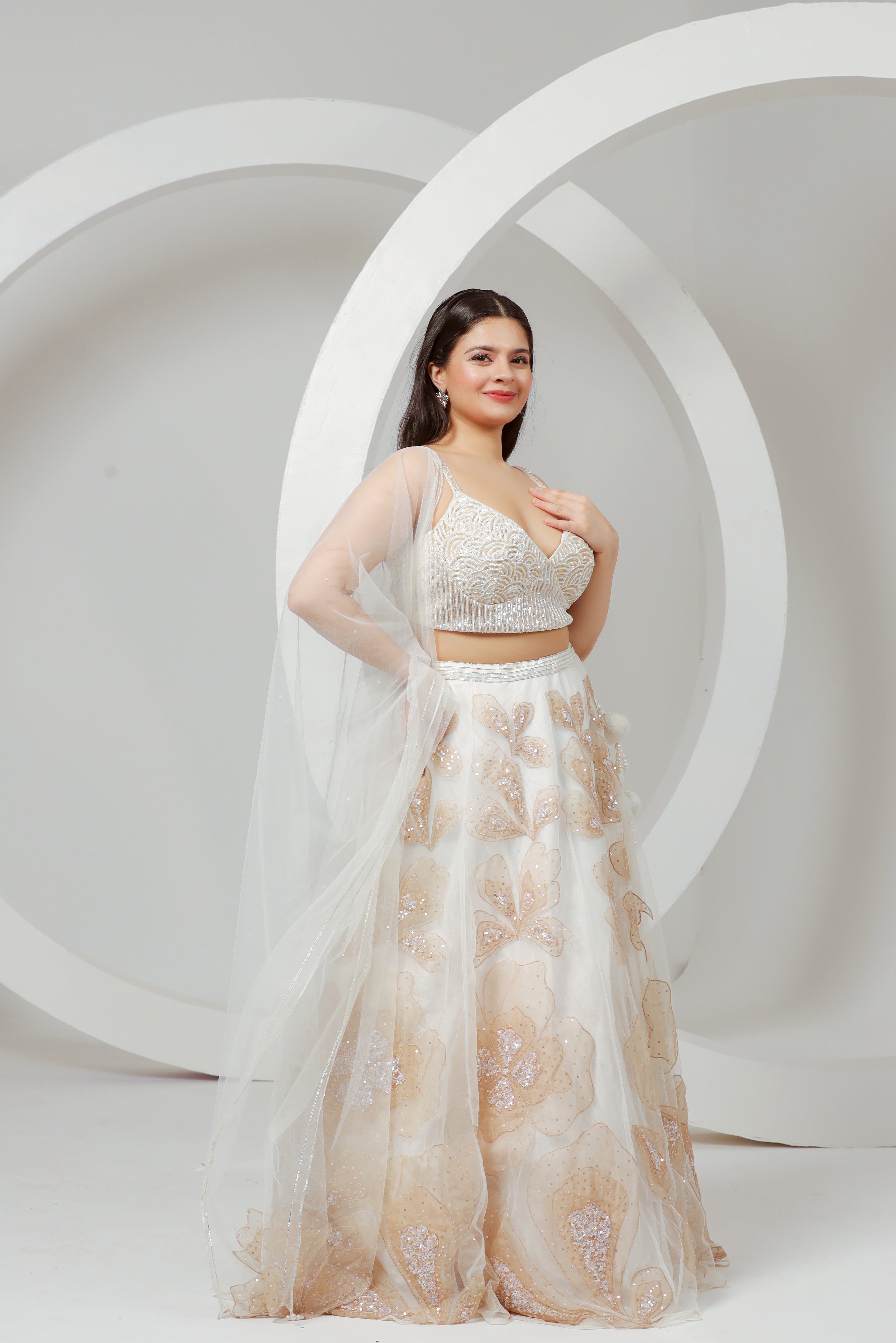 Ivory Sequin Elegance