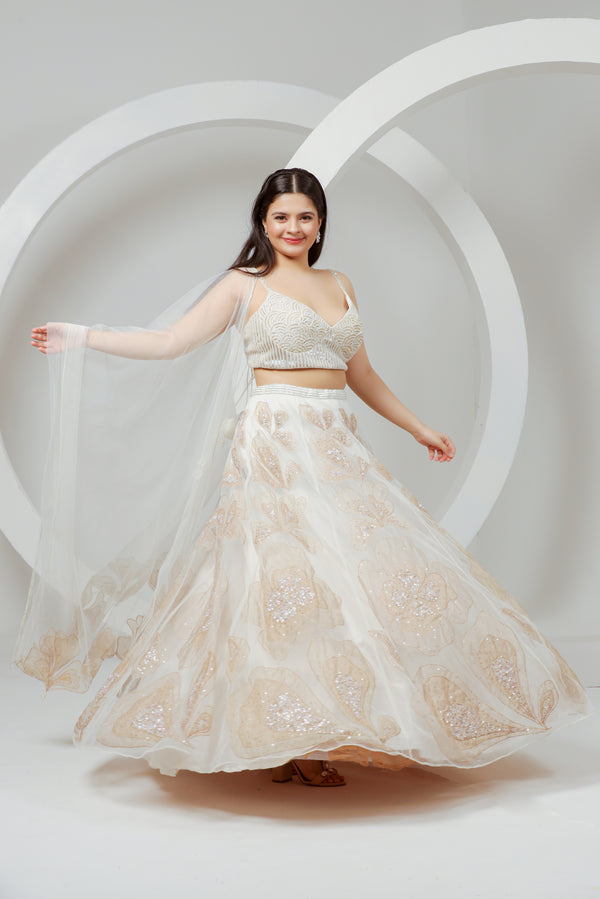 Ivory Sequin Elegance