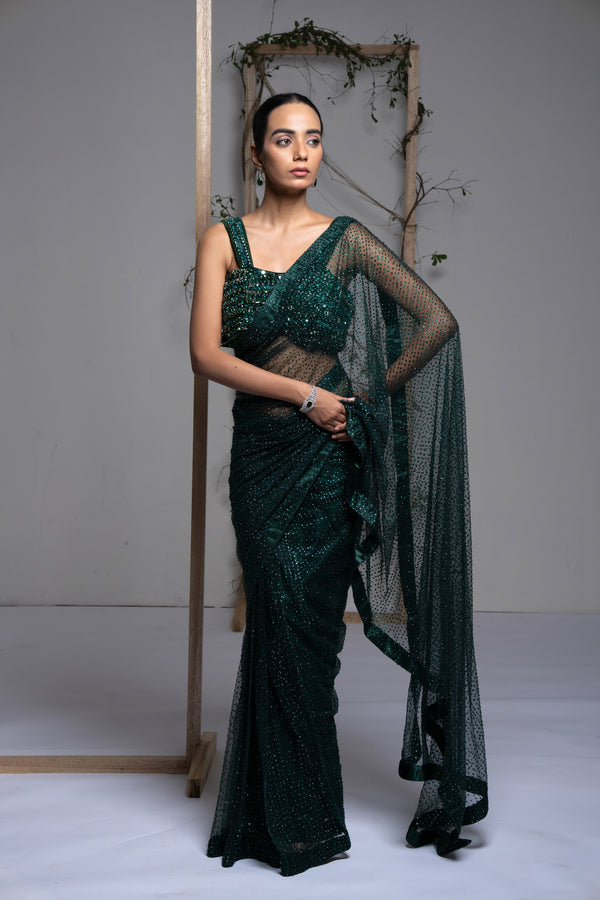 Emerald Mist Saree
