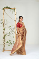 Copper Gold Saree