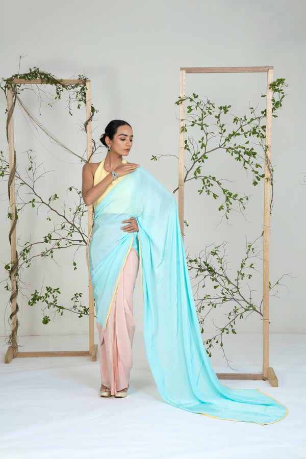 Buttercup Breeze Saree