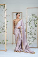 Lilac Lustre Saree