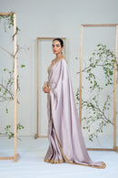 Lilac Lustre Saree