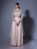 Nude Elegance Palazzo Set