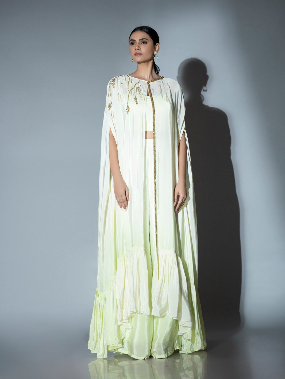 Pista Green Kaftan Trio