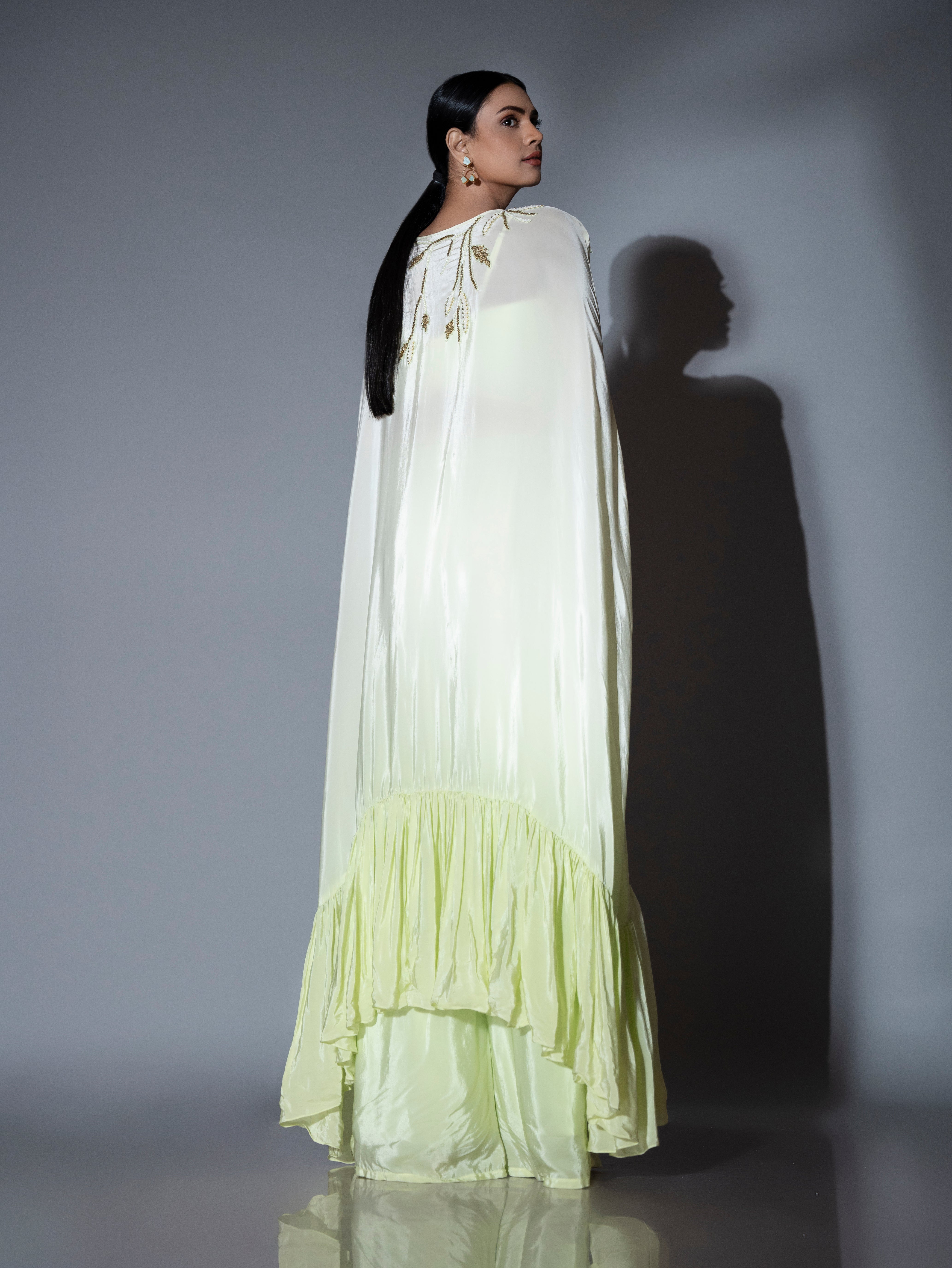 Pista Green Kaftan Trio