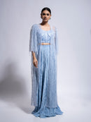 Pleated Palazzo Set