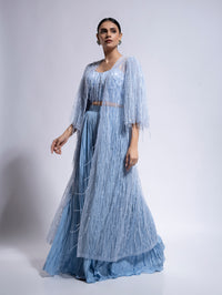 Pleated Palazzo Set