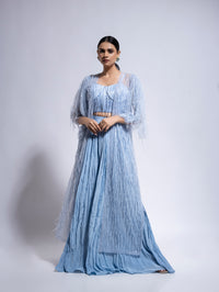 Pleated Palazzo Set