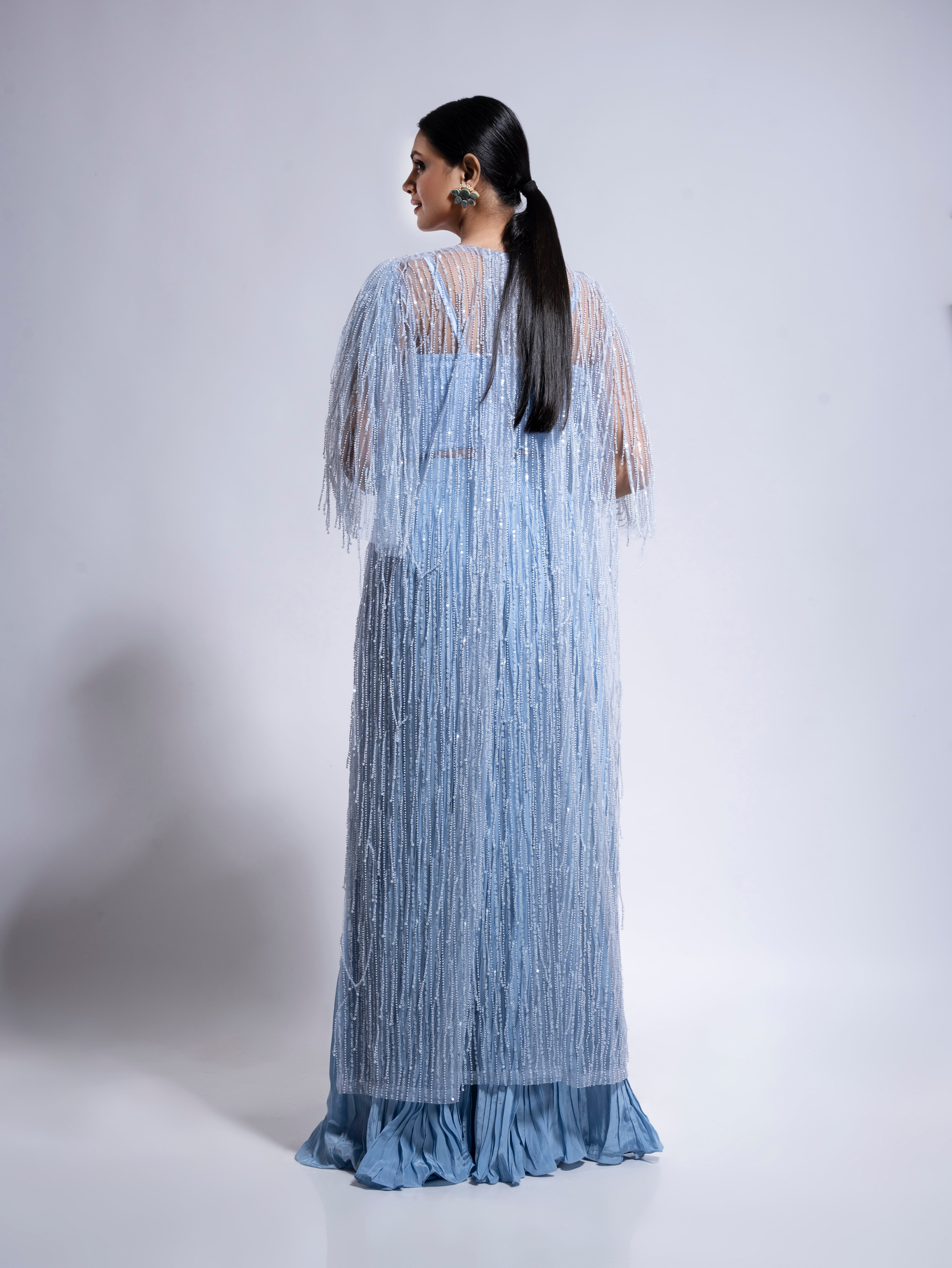Pleated Palazzo Set