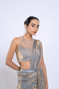 Foil Drape Skirt Set