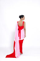 Berry Blush Pre-Draped Saree