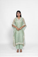 Green Thread Kaftan Set