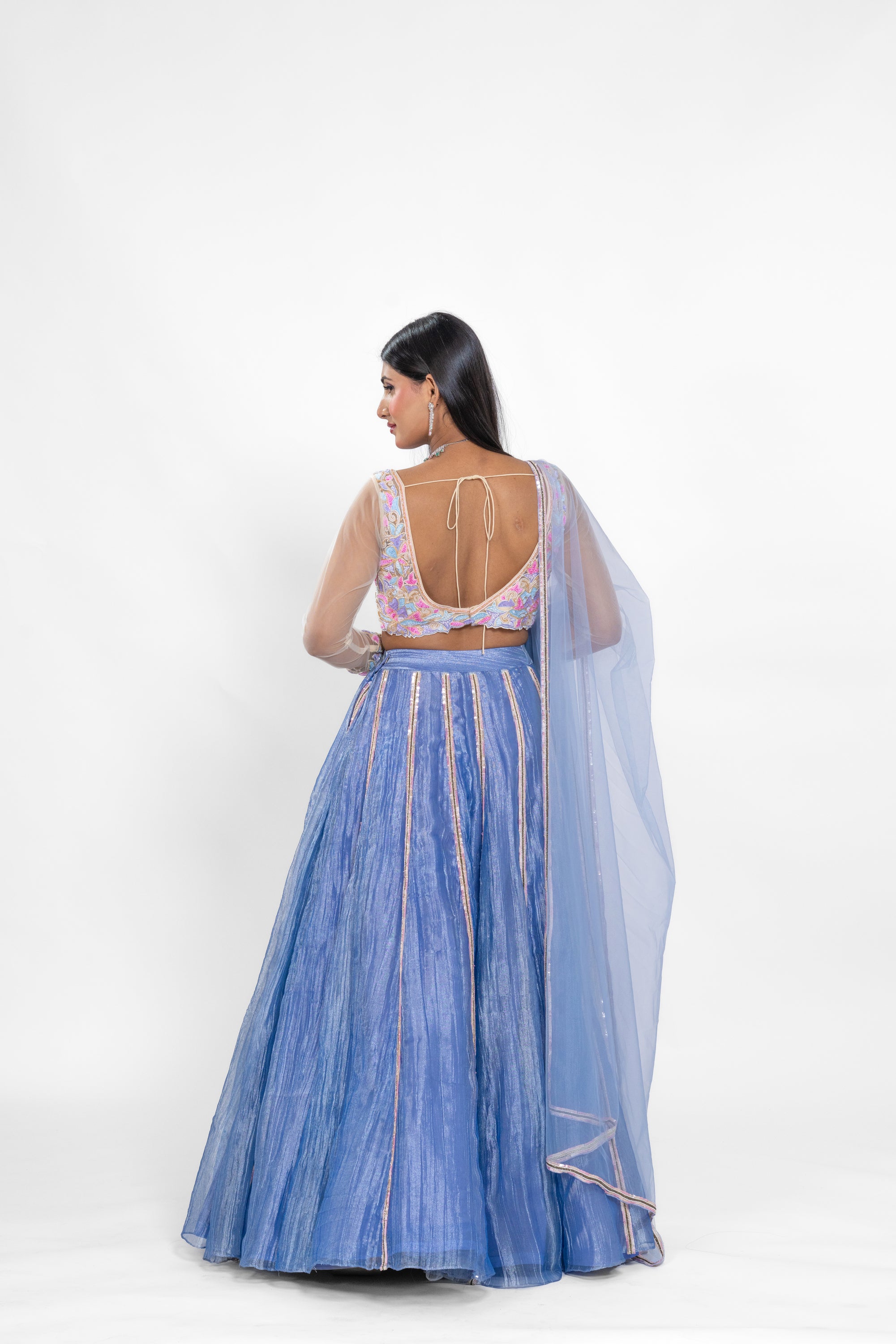 Glacial Glamour Lehenga Set