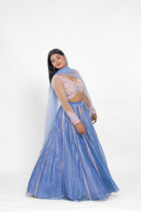 Glacial Glamour Lehenga Set