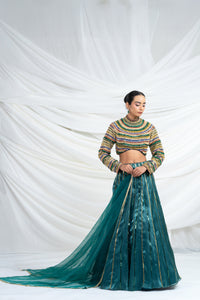 Emerald Empire Lehenga Set