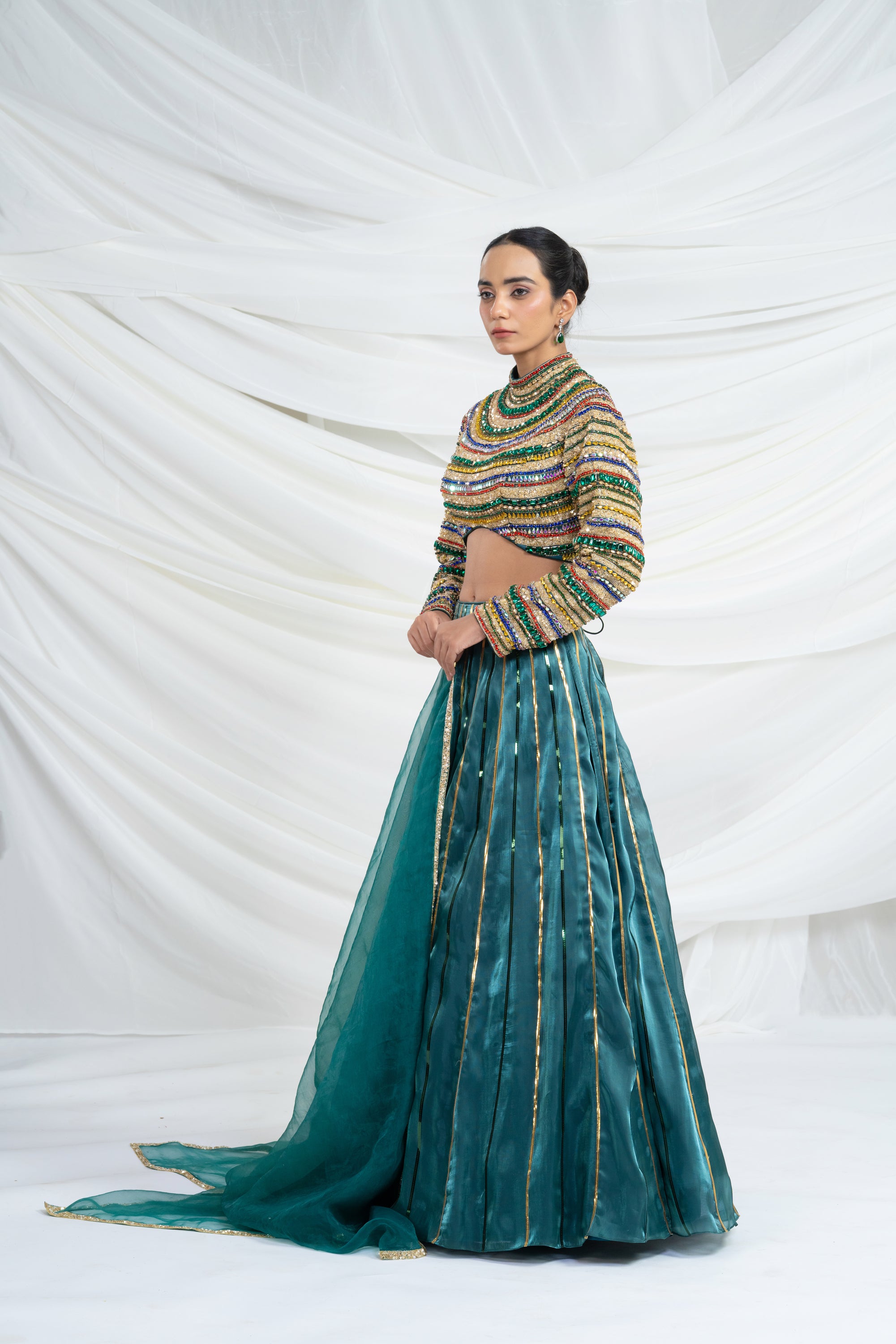 Emerald Empire Lehenga Set