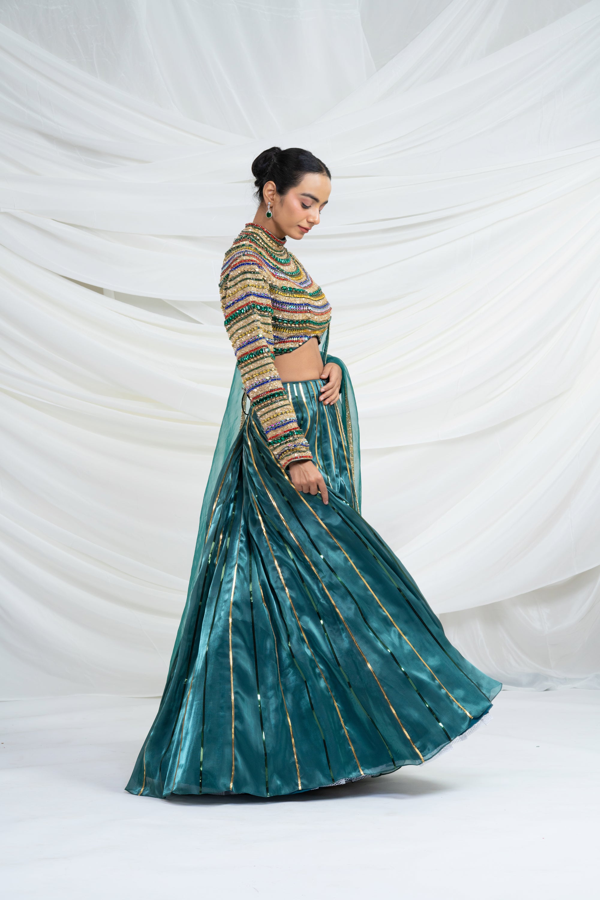 Emerald Empire Lehenga Set