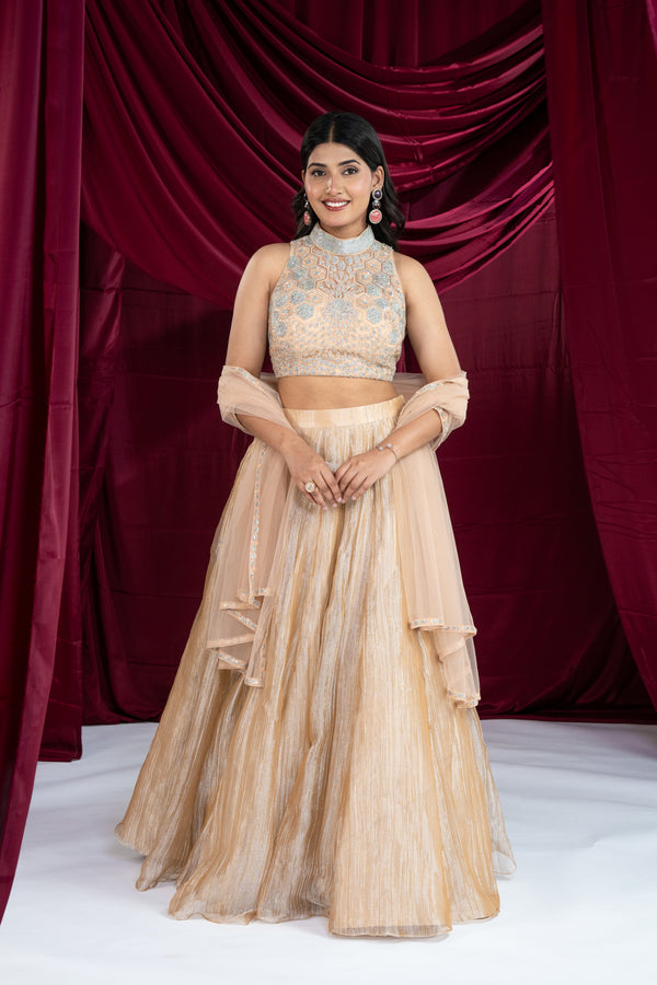 Rose Gold Lehenga