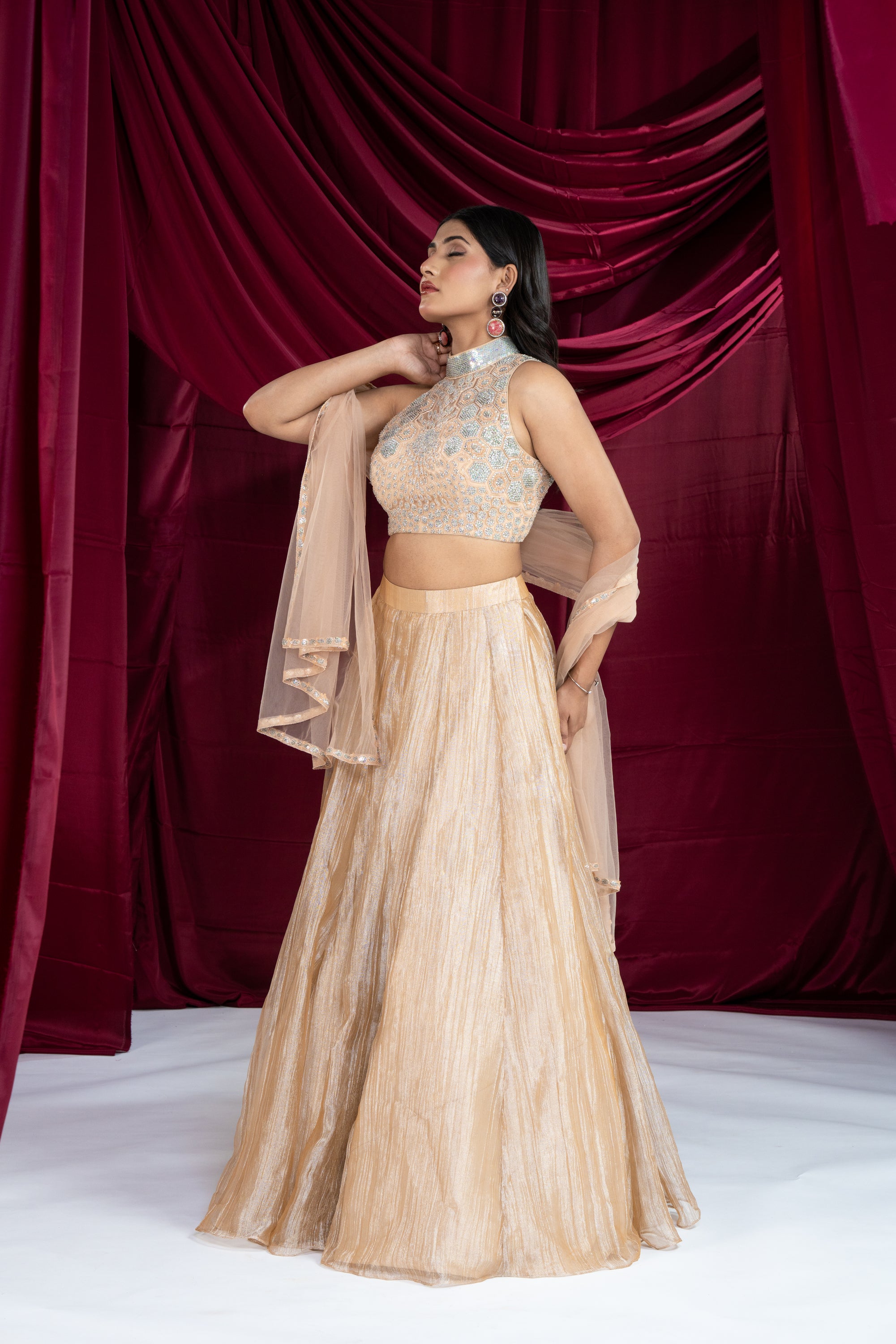 Rose Gold Lehenga