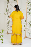 Yellow Multicolor Kaftan Set