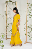 Yellow Multicolor Kaftan Set