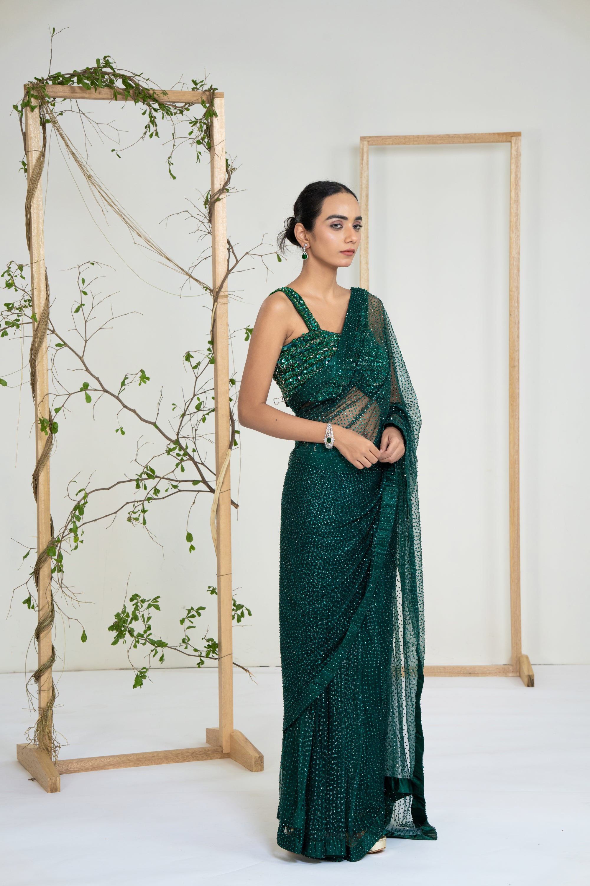 Emerald Mist Saree
