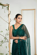 Emerald Mist Saree