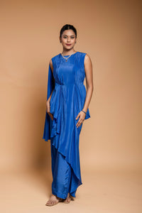 Ensemble bleu royal 