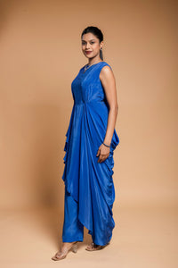 Ensemble bleu royal 