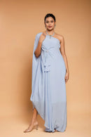 Ensemble de drapés bleu poudre