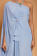Ensemble de drapés bleu poudre